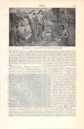 LAMINA V38571: Moises salvado de las aguas por Poussin