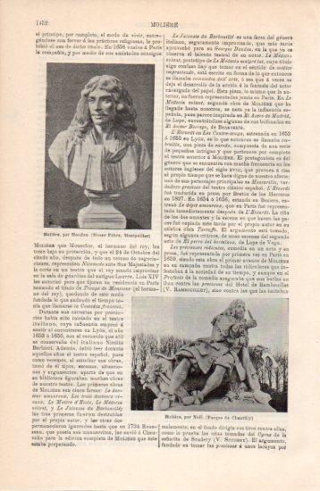LAMINA V38588: Moliere por Houdon y por Noel