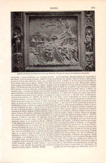 LAMINA V38574: Moises recibiendo las tablas de la Ley por Ghiberti