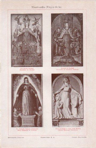 LAMINA V38540: Virgen de la Misericordia por varios autores