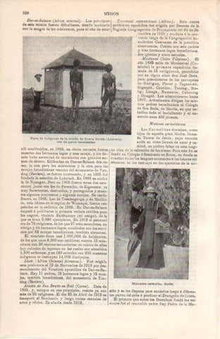LAMINA V38503: Misionero carmelita en India