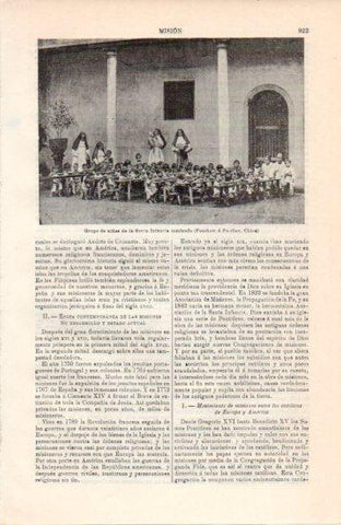 LAMINA V38498: Grupo de niñas de la Santa Infancia en Foochow, China
