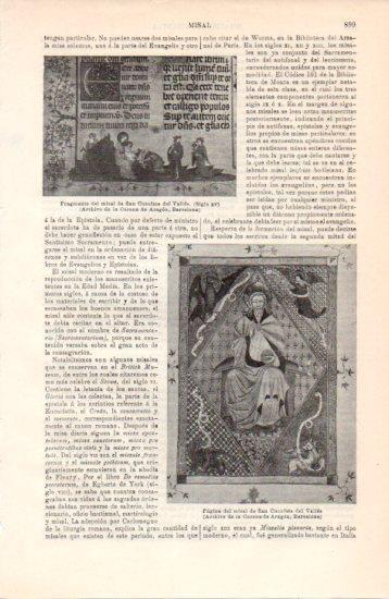 LAMINA V38491: Pagina del misal de San Cucufate del Valles