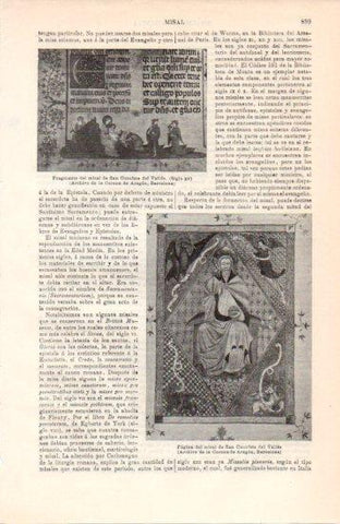 LAMINA V38491: Pagina del misal de San Cucufate del Valles
