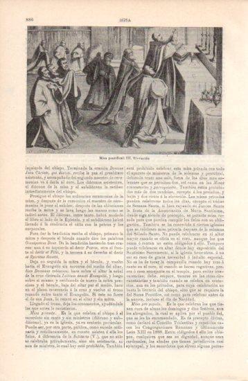 LAMINA V38490: Misa pontifical elevacion