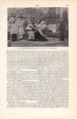LAMINA V38487: Los padres del celebrante despues de la misa nueva por Alcazar Tejedor