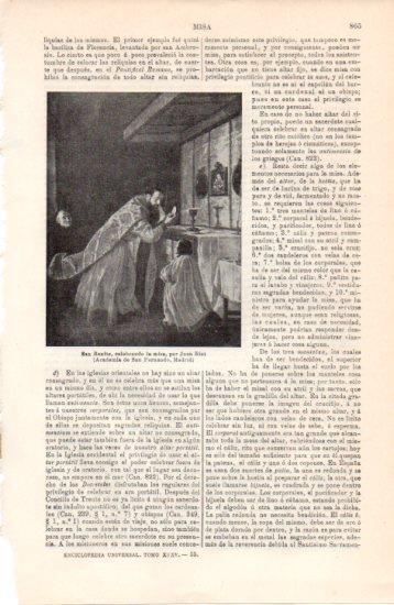 LAMINA V38486: San Benito celebrando la misa por Juan Rizi