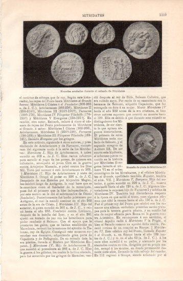LAMINA V38531: Monedas acuñadas en el reinado de Mitridates