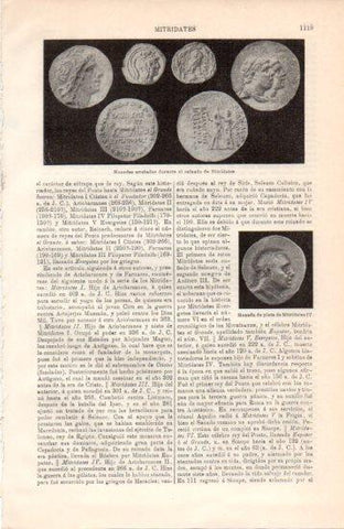 LAMINA V38531: Monedas acuñadas en el reinado de Mitridates