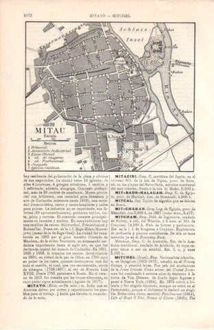 LAMINA V38527: Plano de Mitau