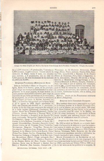 LAMINA V38519: Colegio de niñas de las Madres Terciarias Franciscanas de la Purisima Concepcion en Tanger