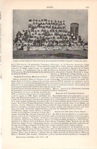 LAMINA V38519: Colegio de niñas de las Madres Terciarias Franciscanas de la Purisima Concepcion en Tanger