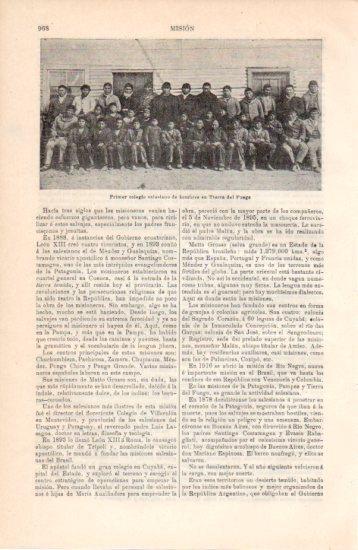 LAMINA V38515: Primer colegio salesiano de hombres en Tierra del Fuego