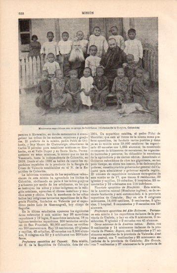 LAMINA V38512: Misioneros capuchinos con un grupo de huerfanos, Misiones de la Guajira en Colombia