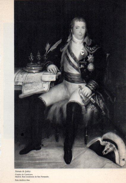LAMINA V38894: Retrato de Godoy por Carnicero
