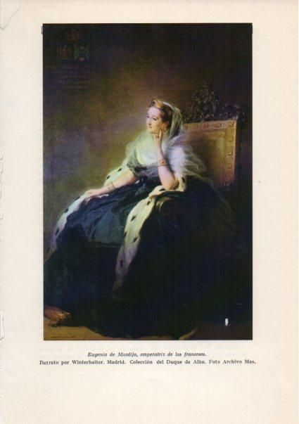 LAMINA V38920: Eugenio de Montijo retrato por Winterhalter