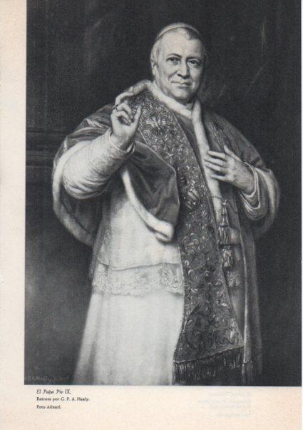 LAMINA V38919: El Papa Pio IX por G.P.A. Healy
