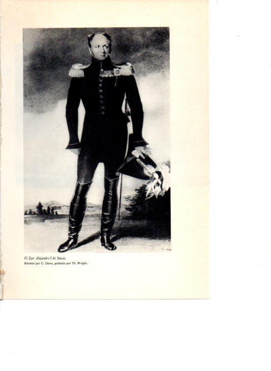 LAMINA V38906: Zar Alejandro I de Rusia por G. Dave