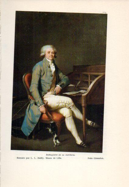 LAMINA V38881: Robespierre en su escritorio por L. I. Boilly