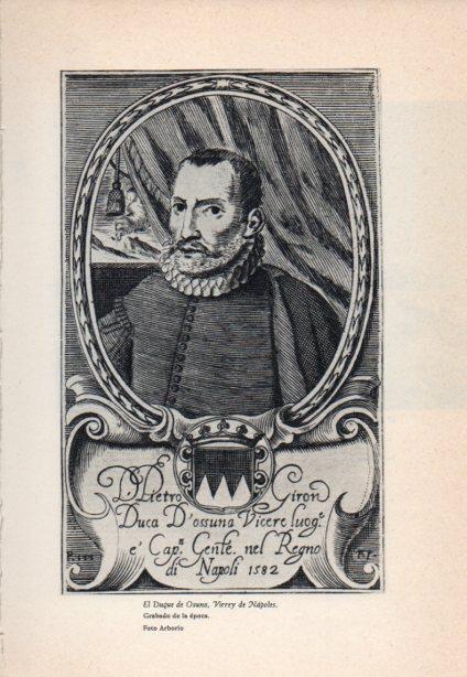 LAMINA V38857: Duque de Osuna Virrey de Napoles grabado