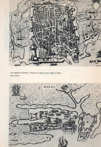 LAMINA V38854: Plano de las ciudades de Palermo y Malta