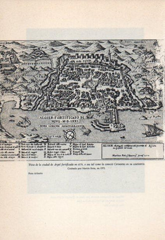 LAMINA V38852: Plano de la ciudad de Argel fortificada en 1571
