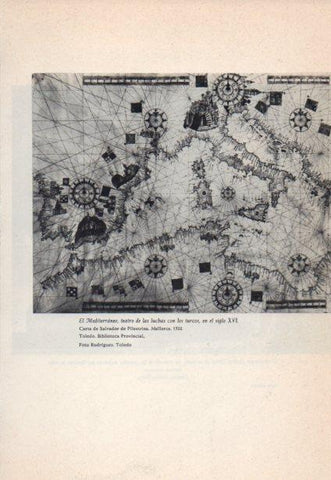 LAMINA V38845: El Mediterraneo teatro de las luchas, carta de S. de Pilestrina 1583