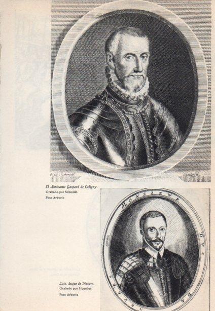 LAMINA V38843: Almirante Gaspard de Coligny y Luis duque de Nevers