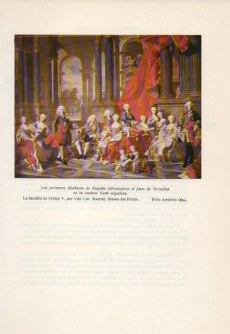 LAMINA V38861: La familia de Felipe V por Van Loo