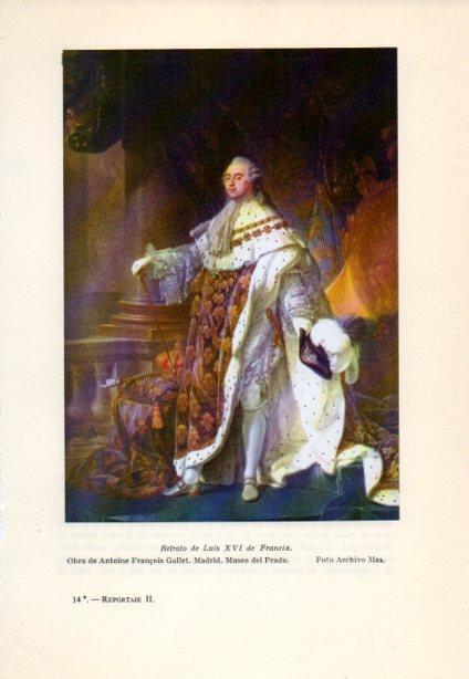 LAMINA V38877: Retrato de Luis XVI de Francia por Antoine F. Gallet