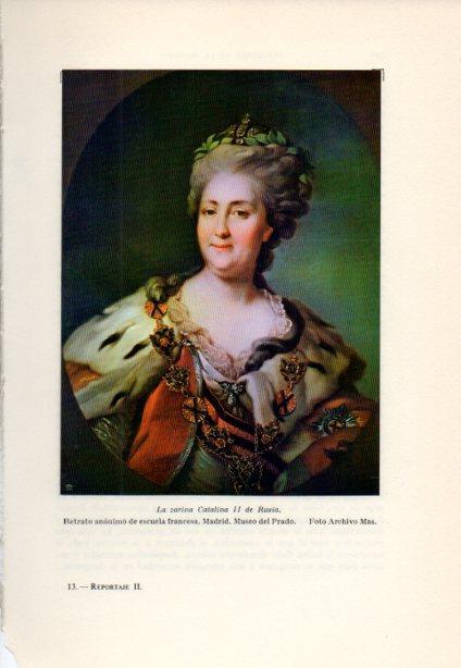 LAMINA V38873: La zarina Catalina II de rusia retrato anonimo