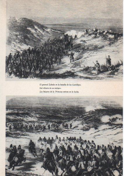 LAMINA V38924: General Zabala en la batalla de los Castillejos