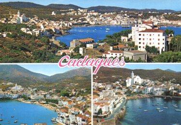 POSTAL PV09566: Vistas aereas de Cadaques, Costa Brava