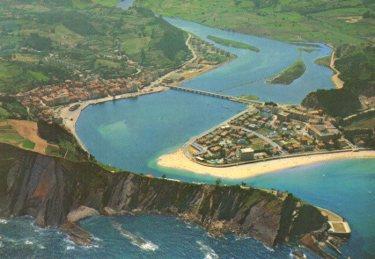 POSTAL PV09554: Vista aerea de Ribadesella
