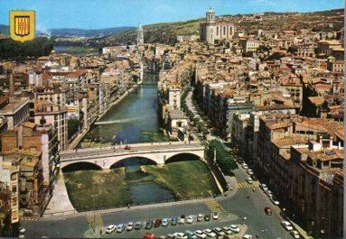 POSTAL PV09575: Vista general i riu Onyar en Girona