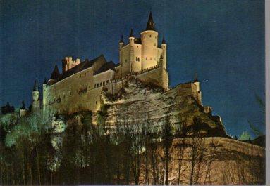POSTAL PV09595: El Alcazar de Segovia vista nocturna