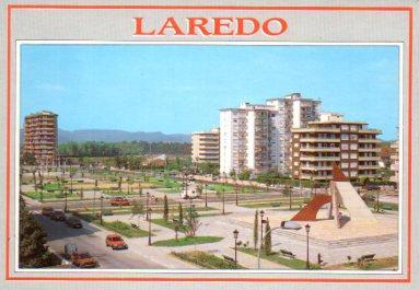 POSTAL PV09591: Jardines del Ensanche en Laredo, Santander