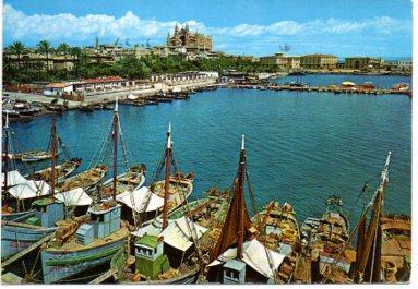 POSTAL PV09582: Catedral y Lonja desde el muelle de pescadores, Palma de Mallorca