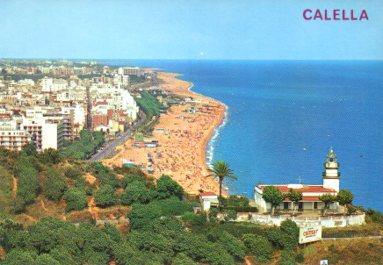POSTAL PV09581: Faro y vista general de Calella