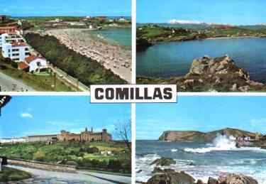 POSTAL PV09545: Vistas varias de Comillas