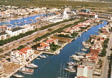 POSTAL PV09541: Detalle de los canales de Empuriabrava, Costa Brava