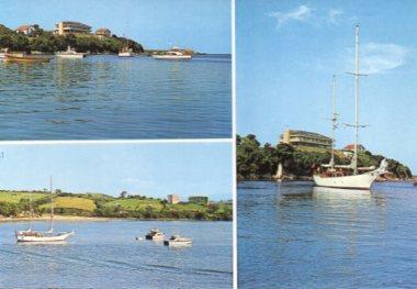 POSTAL PV09539: Vistas, bahia y hotel Miramar en San Vicente de la Barquera, Santander