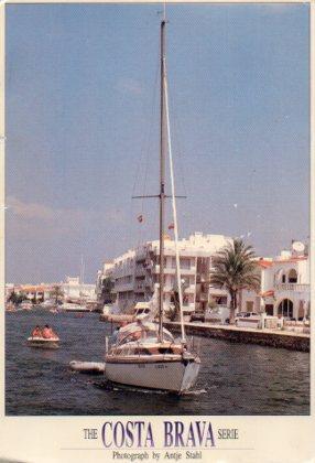 POSTAL PV09678: Velero en Empuriabrava