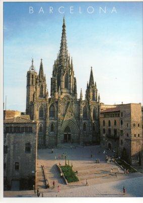 POSTAL PV09677: Catedral de Barcelona, Pla de la Seu