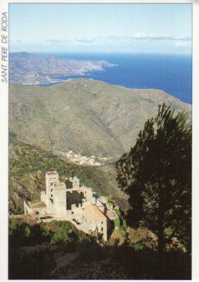 POSTAL PV09667: Vista aerea Sant Pere de Roda