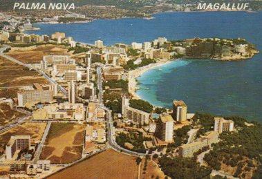 POSTAL PV09684: Vista general de Magaluf,  Mallorca