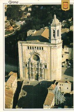POSTAL PV09625: Vista aerea de la Catedral de Girona