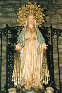 POSTAL PV09622: Virgen de la Medalla Milagrosa, Parroquia de San Cristobal, Comillas