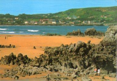 POSTAL PV09615: Vista panoramica de Isla y Noja en Cantabria