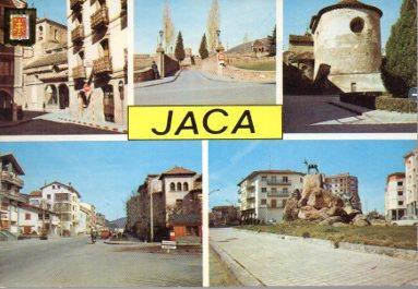 POSTAL PV09610: Vistas varias de Jaca, Huesca